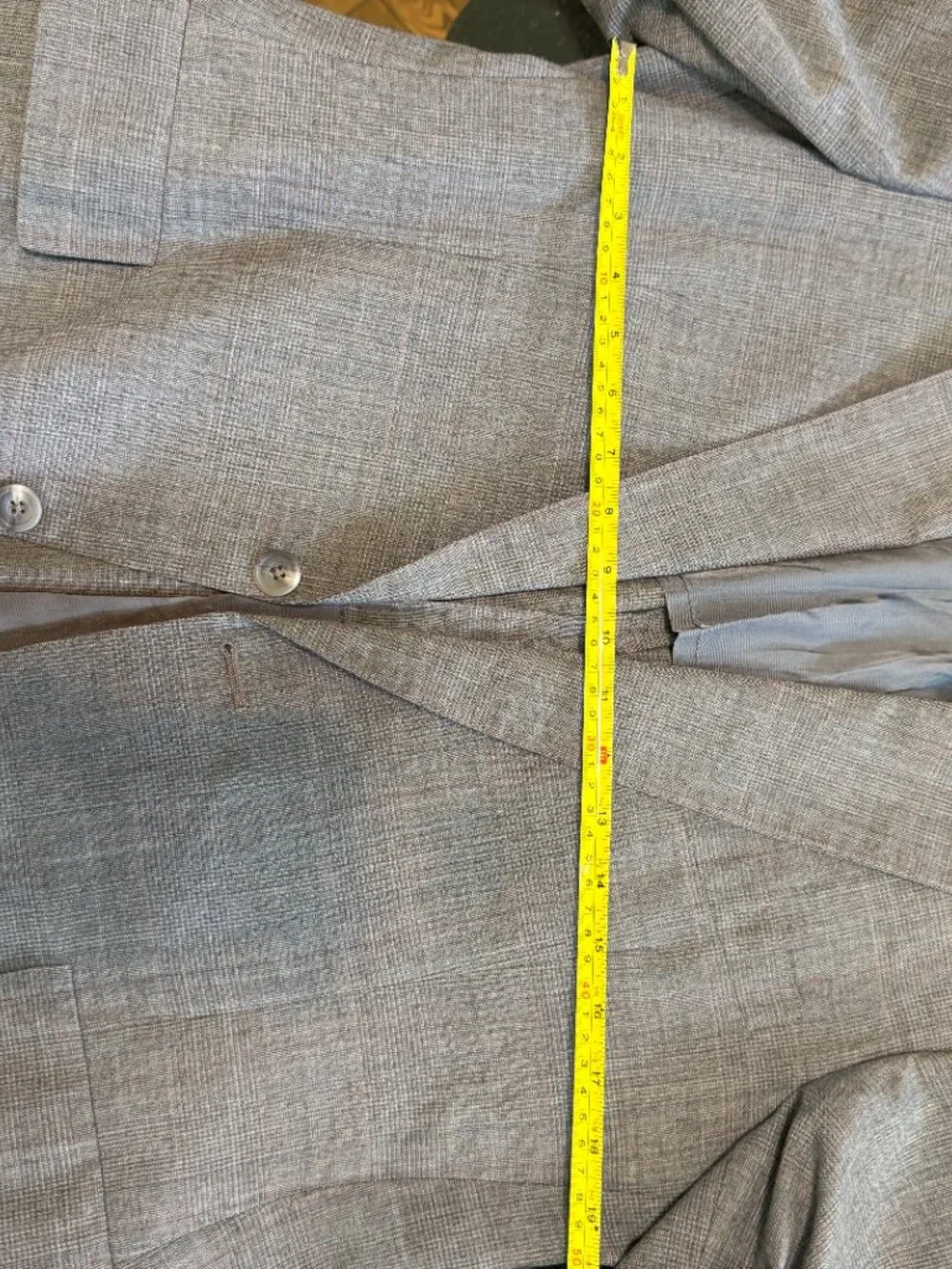 Vintage Austin Reed British Tailored Grey Plaid Blazer Jacket